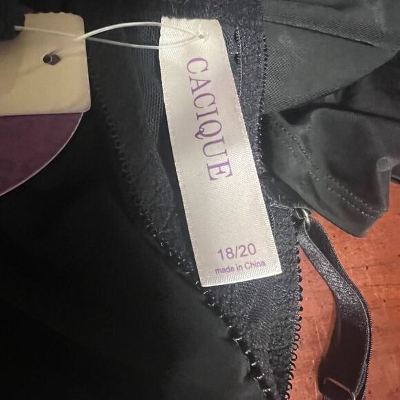 Cacique Seriously Sexy Collection Teddie and Panty Set Black 18/20 Feminine Goth - Picture 15 of 16